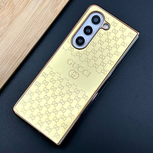 Samsung Galaxy Z Fold 5 Luxurious Crafted Gold Series Case Cover