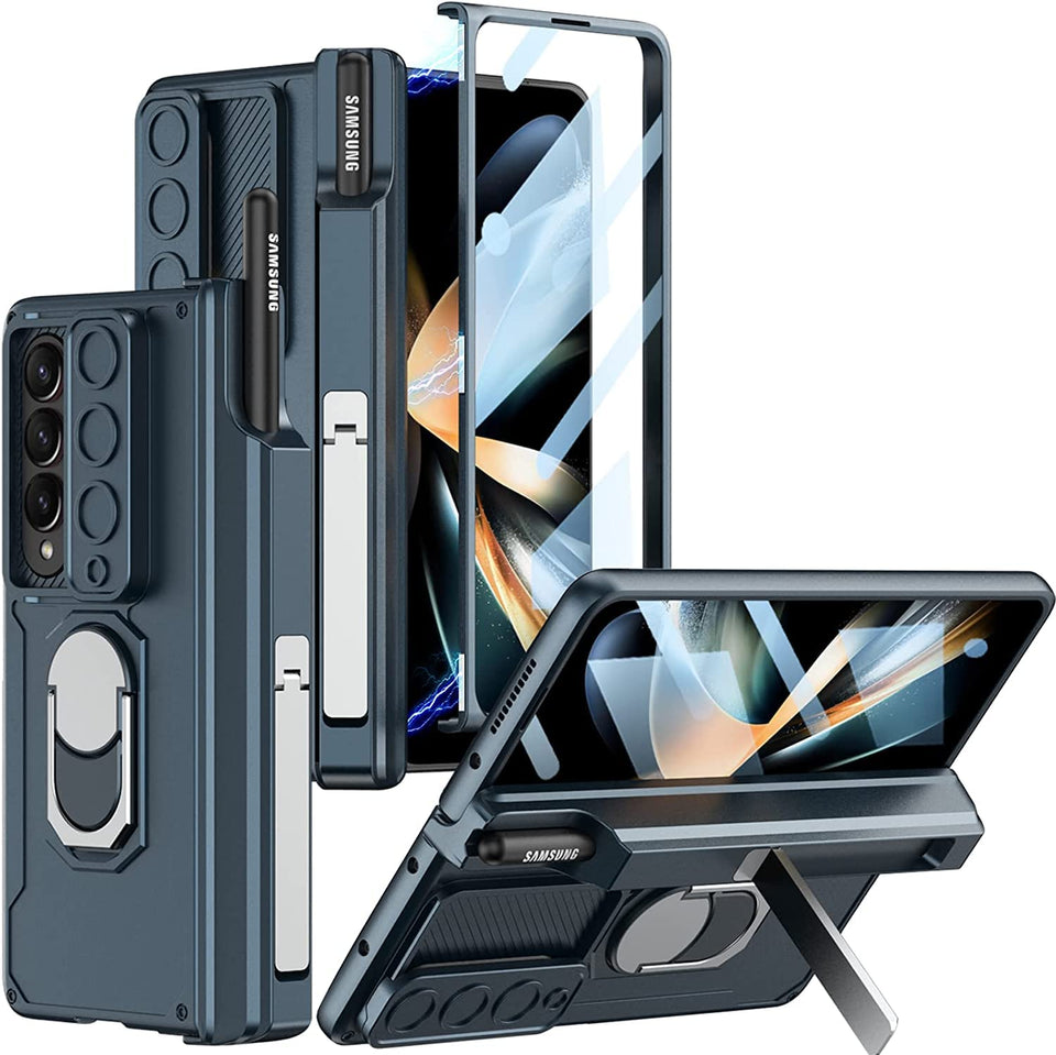 Samsung Galaxy Z Fold 4 with Pen Holder Camera Protective Cover