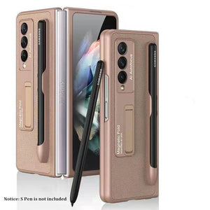 Samsung Galaxy Z Fold 4 Case with S-Pen Leather Pocket