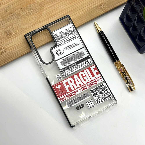 Samsung S23 Ultra Luxury Fashion Popular Fragile Tag Case Cover