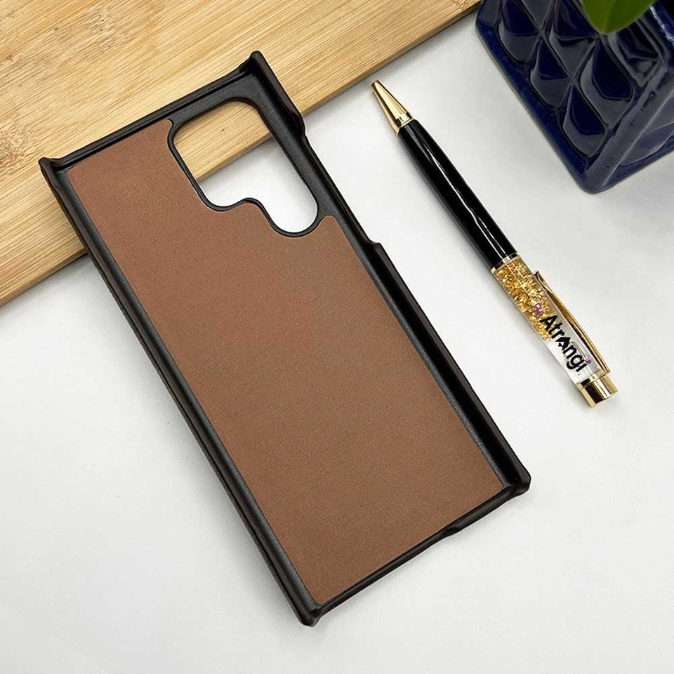 Samsung S23 Ultra Luxury Brand Strap Holder Cover