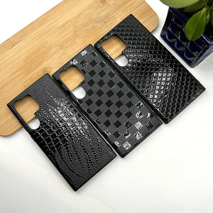 Samsung S23 Ultra Black Glossy Designer Case Cover