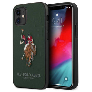 U.S. Polo Assn. Polo Embroidery Case For iPhone 13 Series ( Green ) freeshipping - Frato