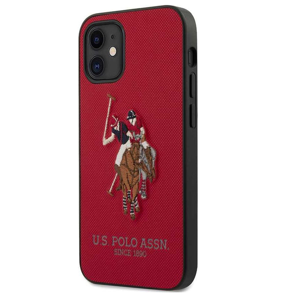 U.S. Polo Assn. Polo Embroidery Case For iPhone 13 Series ( Red ) freeshipping - Frato