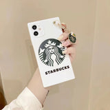 iPhone StarBucks Square Silicone Case Cover