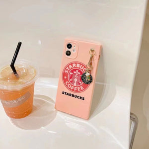 iPhone StarBucks Square Silicone Case Cover