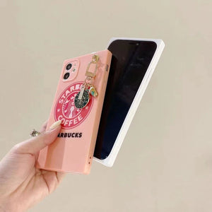 iPhone StarBucks Square Silicone Case Cover