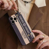 iPHONE LUXURY BRAND VS STRAP HOLDER CASE COVER