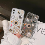 iPhone 16 Series CC Make Up Diamond TPU Transparent Case Cover