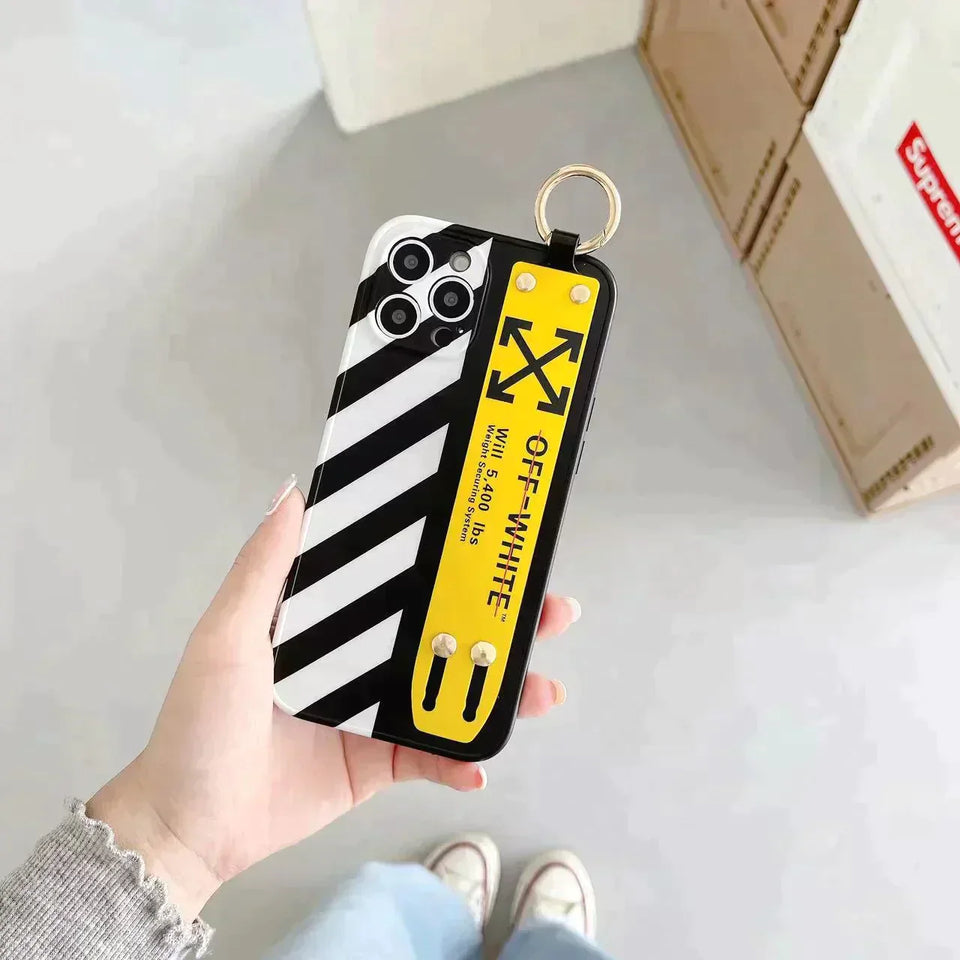 iPhone Off-White Strap Belt Case Cover