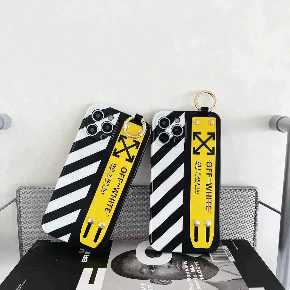 iPhone Off-White Strap Belt Case Cover