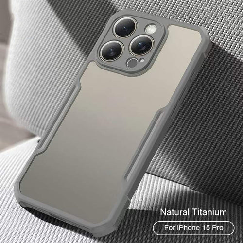 iPhone 15 Series Shockproof Airbags Transparent Back Cover