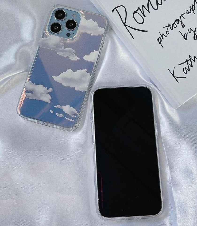 iPhone 16 Series Cloud Glaze Holographic Case Cover