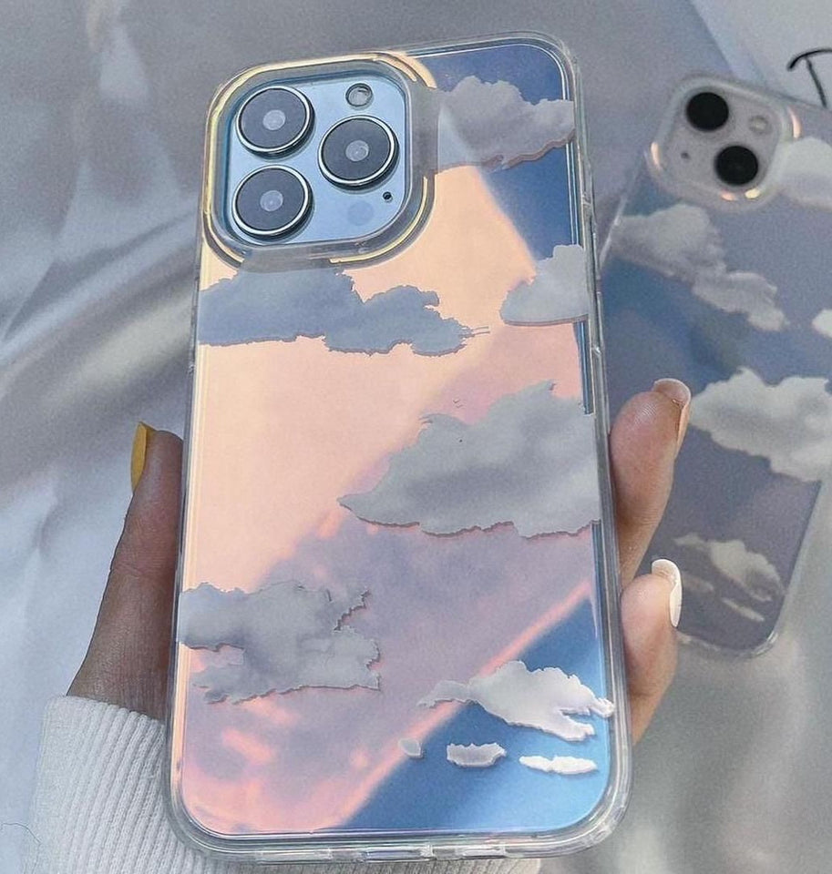 iPhone 16 Series Cloud Glaze Holographic Case Cover