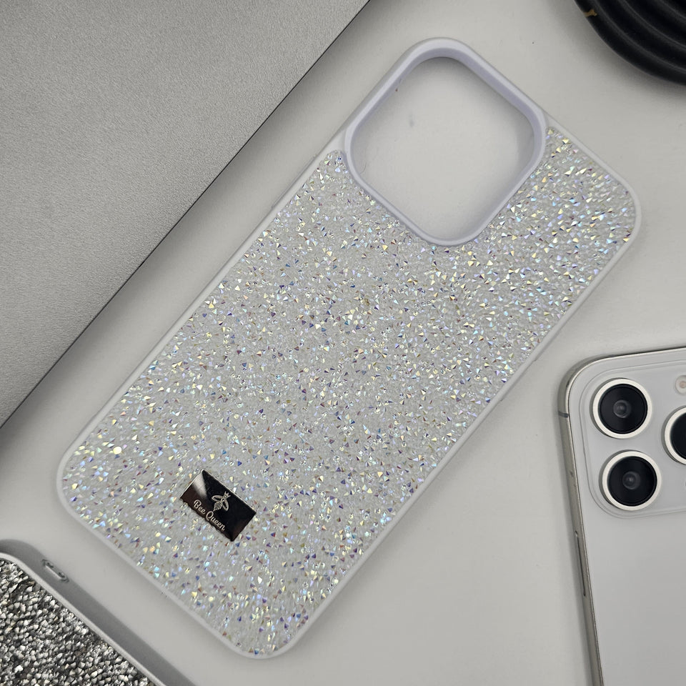 iPhone 16 Series Glitter Crystal Shimmer Stone Case Cover