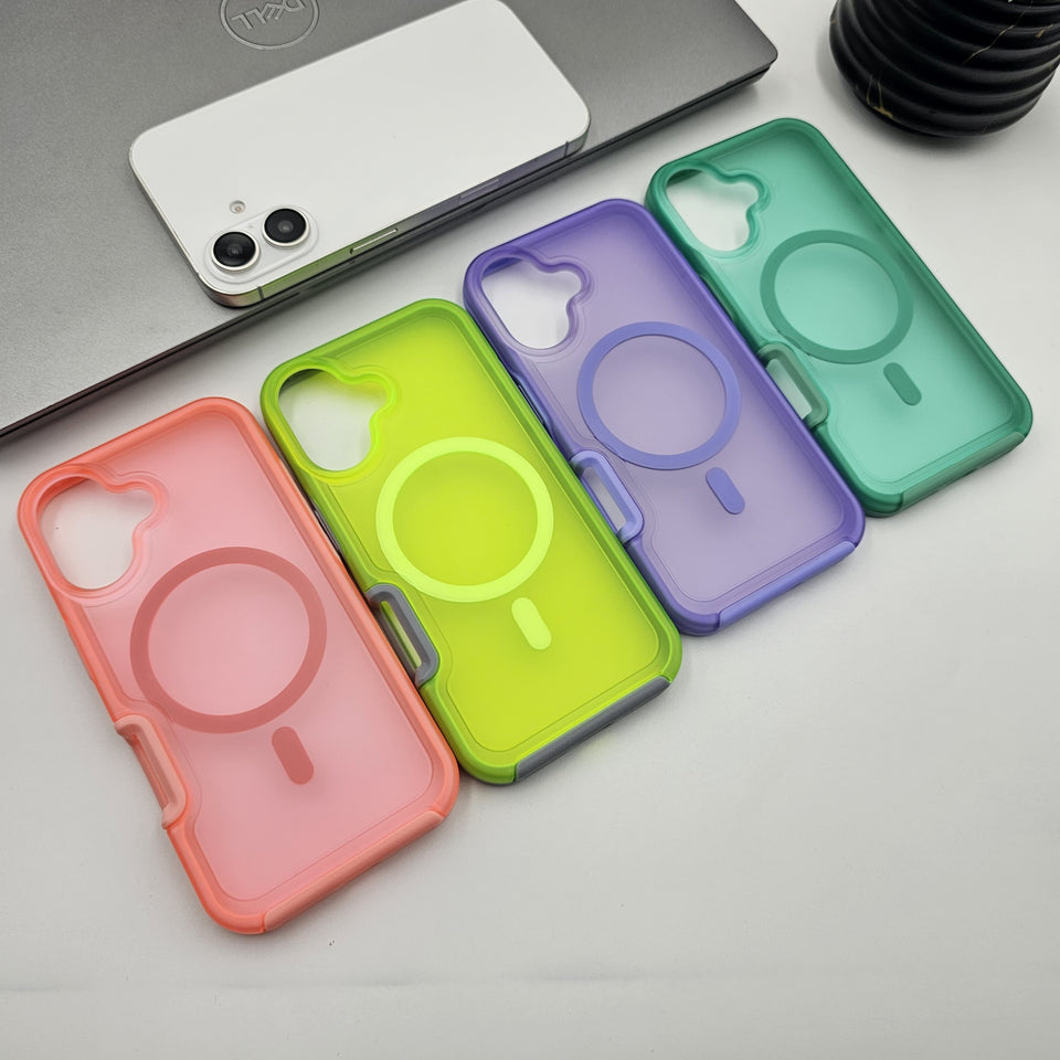 iPhone 16 Series Neon Colors Defender Case With Magsafe