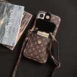 iPhone 16 Series Elegant Brand Case Lanyard Sling Cardholder Bag