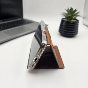 Trifold Magnetic Magsafe Vegan Leather Wallet Cardholder For iPhone & Samsung