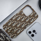 iPhone 16 Series CD Embroidery Luxury Phone Case