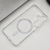 Samsung Galaxy S25 Magnetic Magsafe Transparent Case Charging Ring