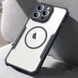 iPhone Magsafe Shockproof Airbags Bumper Transparent Back Case Cover