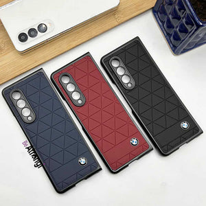 Samsung Galaxy Z Fold 4 Triangle Textured Case Cover with Camera Protection