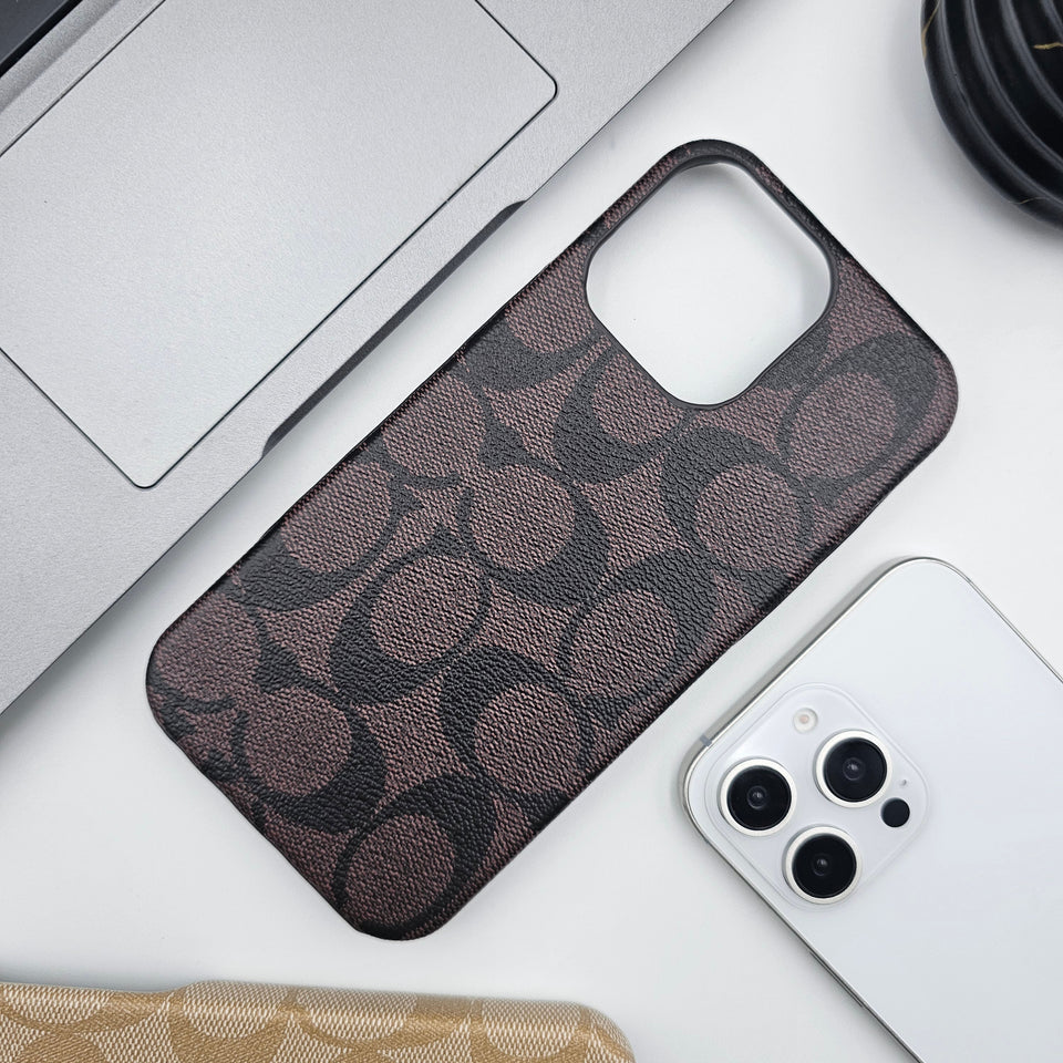 iPhone Luxury Brand Pattern CC PU Leather Case Cover