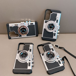 Samsung Galaxy S24 3D Retro Vintage Camera Case Cover