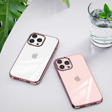 iPhone 16 Series Crystal Clear Chrome Electroplated Bumper Case Cover