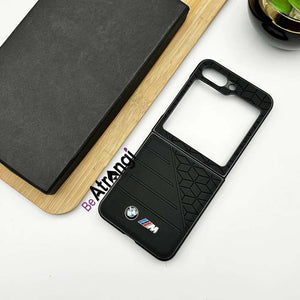 Samsung Galaxy Z Flip 5 BMW Luxury Car Logo Dual Design Case