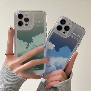 iPhone Multi Color Cloud Silicone Case Cover