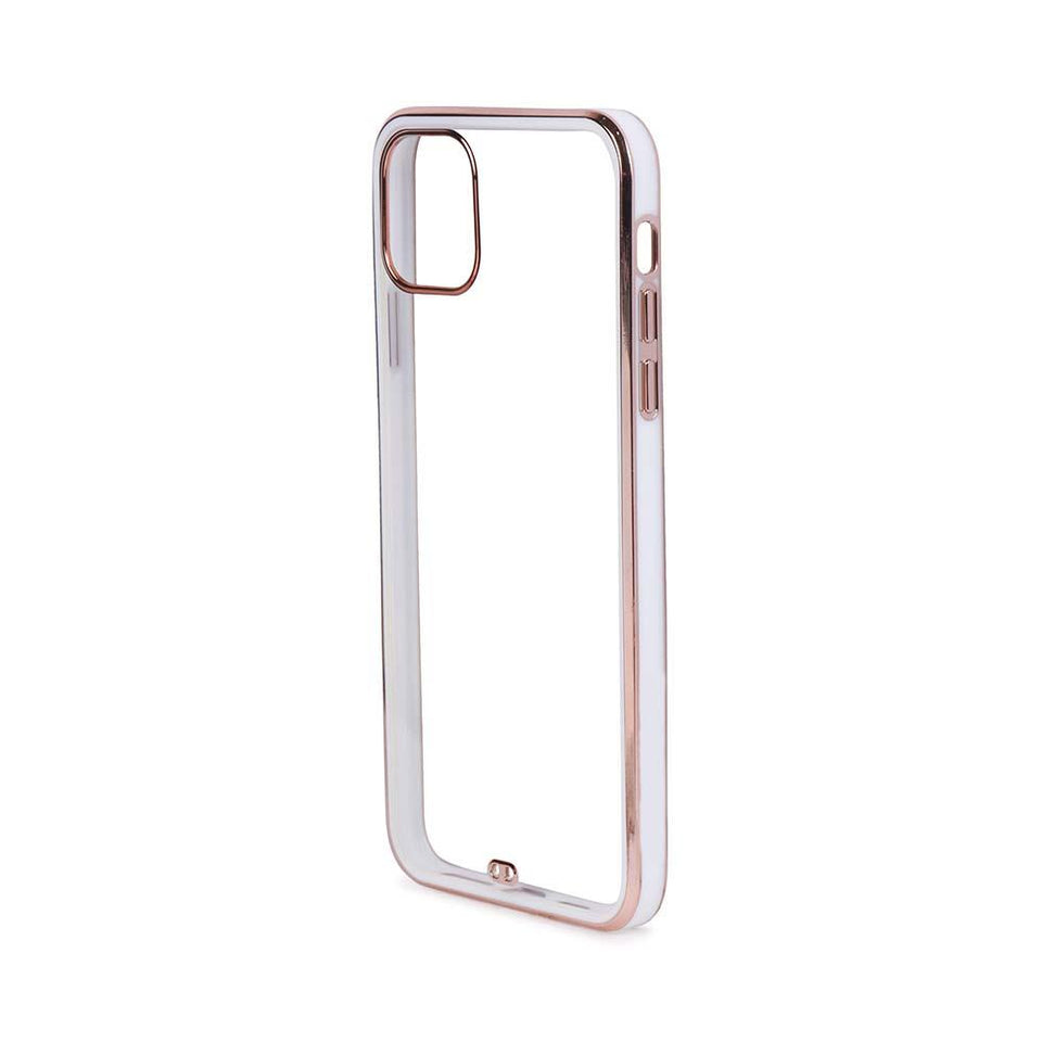 Iphone silicone White Chrome case