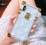 iPhone Luxury Square TPU Transparent Trunk Phone Case freeshipping - Frato