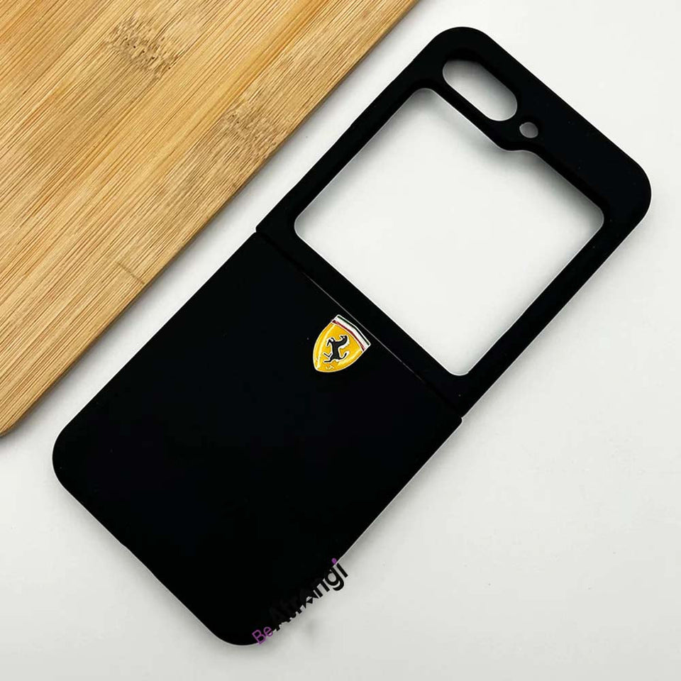 Samsung Galaxy Z Flip 5 Ferrari Sports Car Logo Design Cover