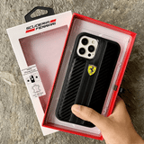 iPhone Ferrari Sports Car Stripe Leather Case Cover