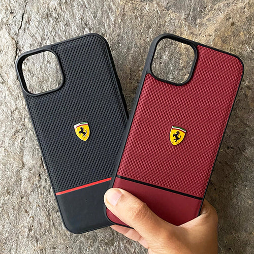 Ferrari Sports Car Logo Dotted Design iPhone Cover