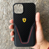 Sports Car Logo Matte Carbon fiber Design iPhone Cover