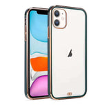 Iphone silicone Green Chrome case