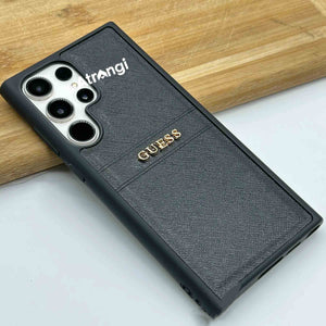 Samsung Galaxy  Gues Black Leather Case