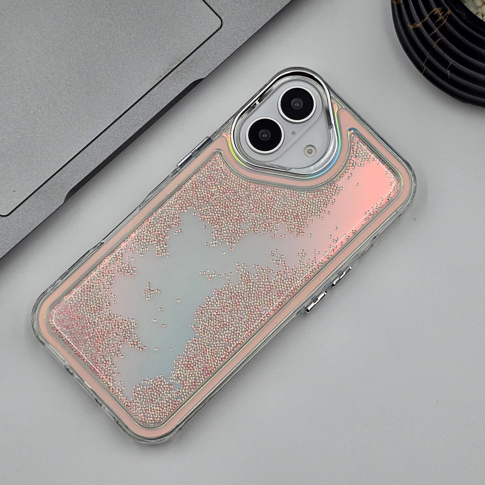 iPhone 16 Series Quick Sand Glitter Case