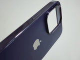 Matte Slim iPhone My Case With CHROME Finished edges Deep Purple