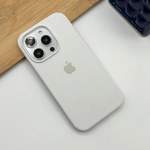 iPhone 15 series liquid White silicone case