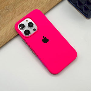 iPhone 16 Series Liquid Silicone Case Cover Hot Pink