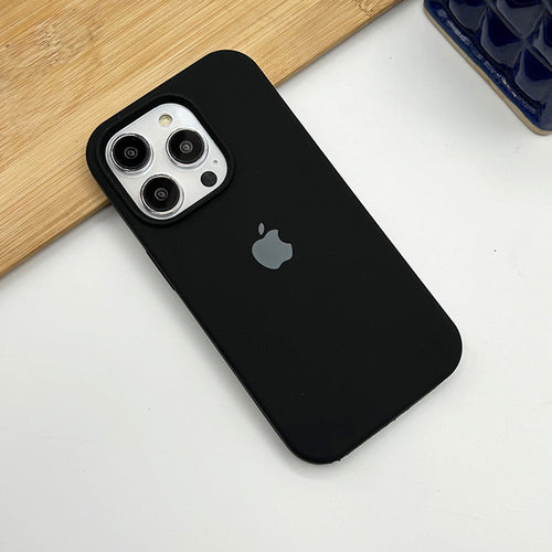 iPhone 15 series liquid Black silicone case