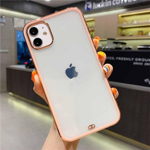 Iphone silicone Pink Chrome case