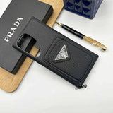 Samsung S23 Ultra Luxury Brand  Holder Leather case