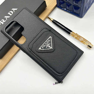 Samsung S23 Ultra Luxury Brand  Holder Leather case