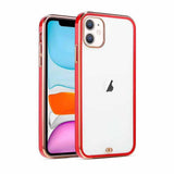 Iphone silicone Red Chrome case