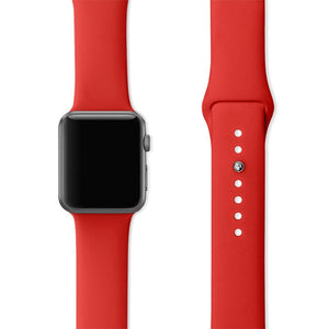 iWatch Red Silicone Sport Band for (Series SE/6/5/4/3/2/1)