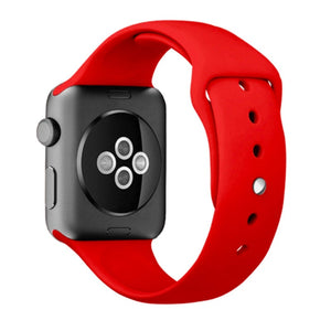 iWatch Red Silicone Sport Band for (Series SE/6/5/4/3/2/1)
